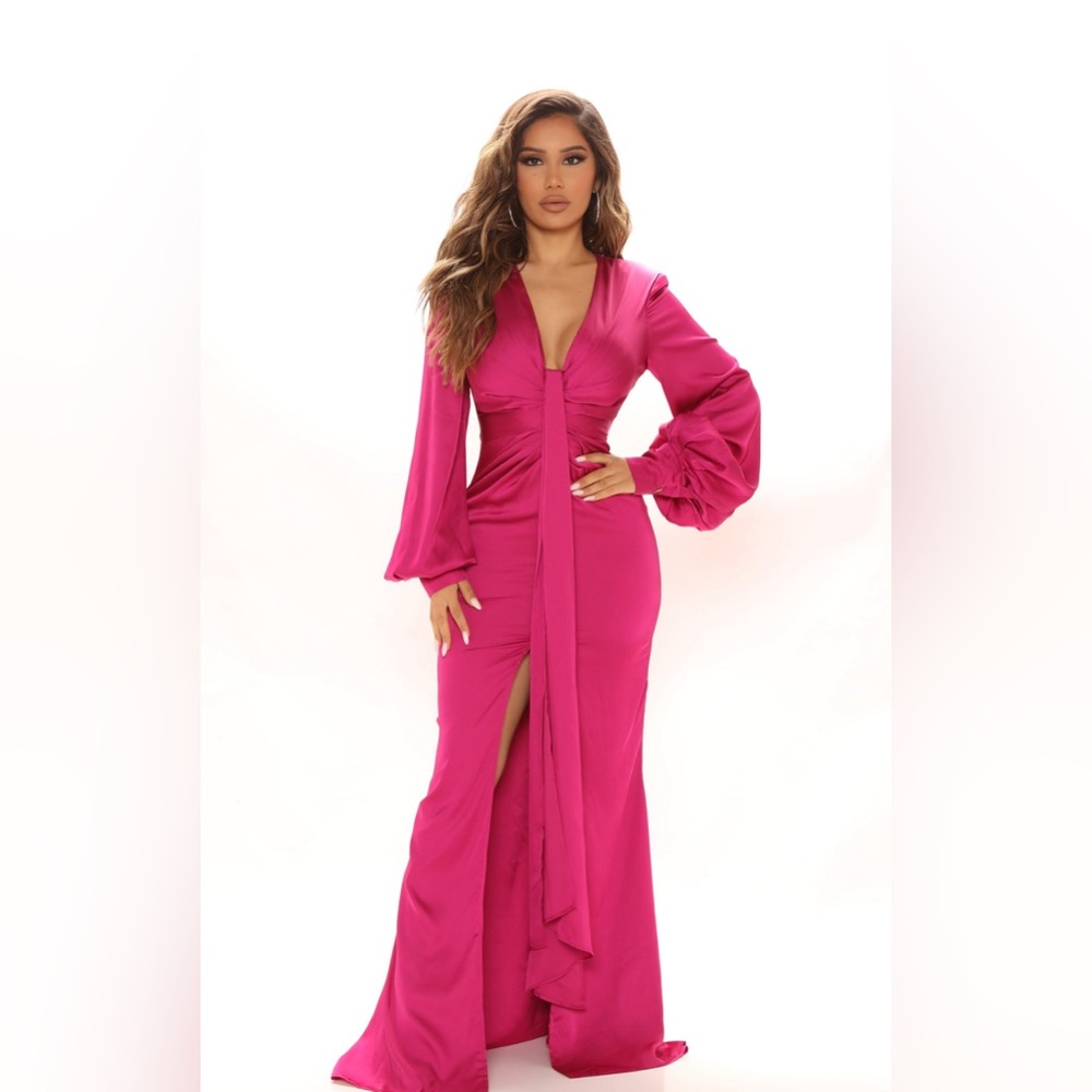 Queen Moment Satin Maxi Dress XS NEW